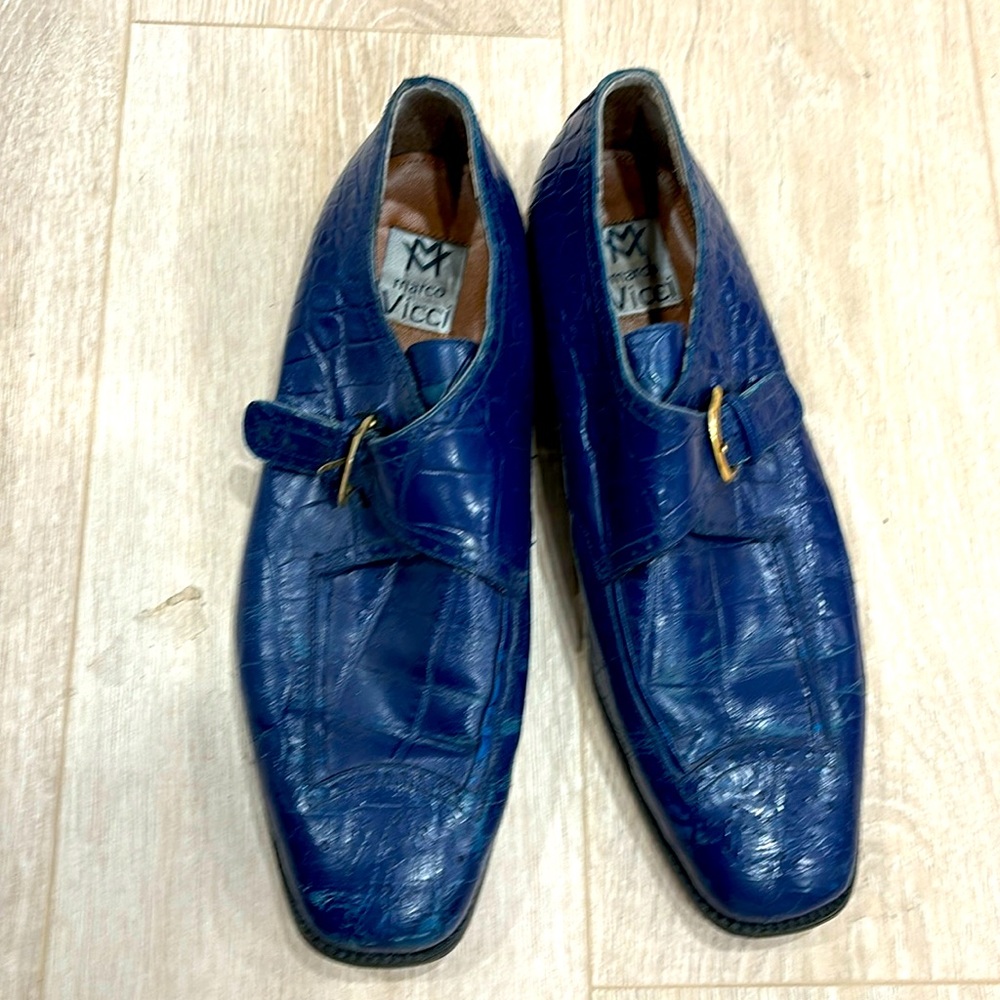 Marco Vicci Alcazar Crocodile Oxford Dress Shoes Size 13 Mens B